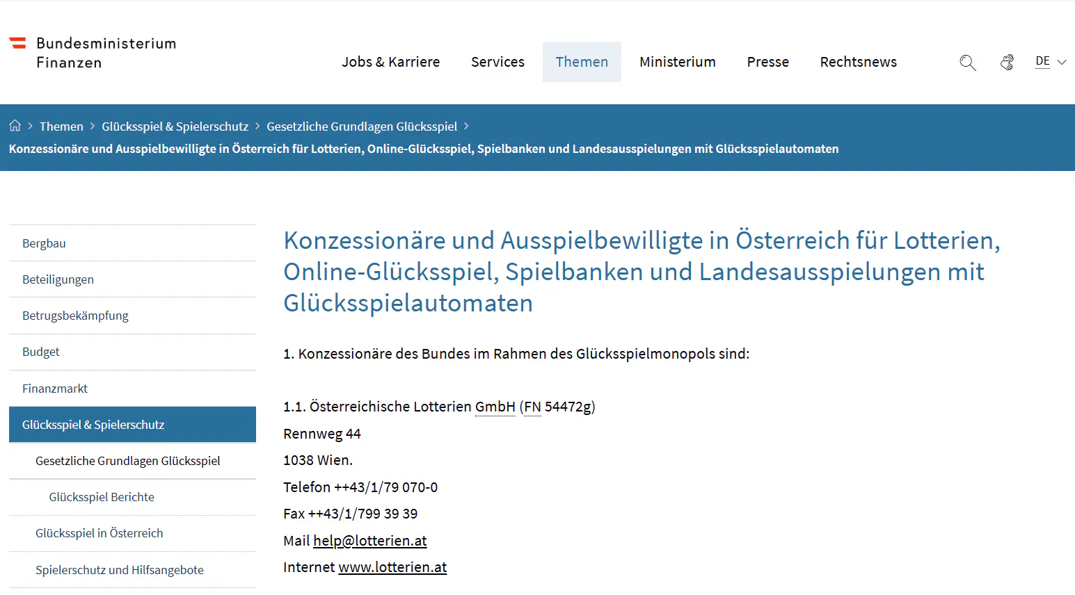 WinShark Casino Lizenz und Rechtslage in Österreich